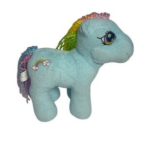 My Little Pony G3 Rainbow Dash Plush 10" Hasbro Stuffed Animal Toy Blue Mane Tai